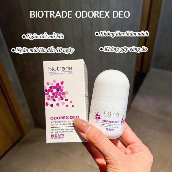  Lăn Khử Mùi Biotrade Odorex Deo Antiperspirant Roll On 20ml 