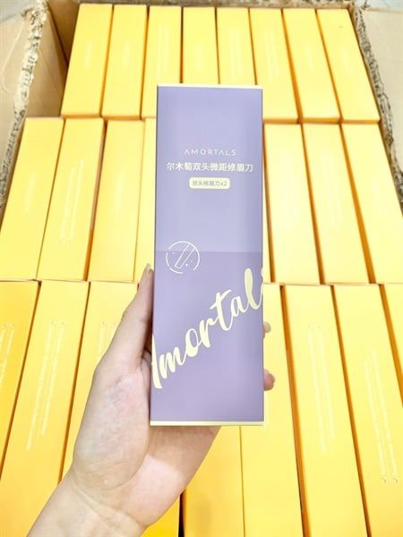  (NHẬP KHẨU) Bộ 2 dao cạo lông mày 2 đầu Amortals Double Headed Macro Eyebrow Razor (A) 