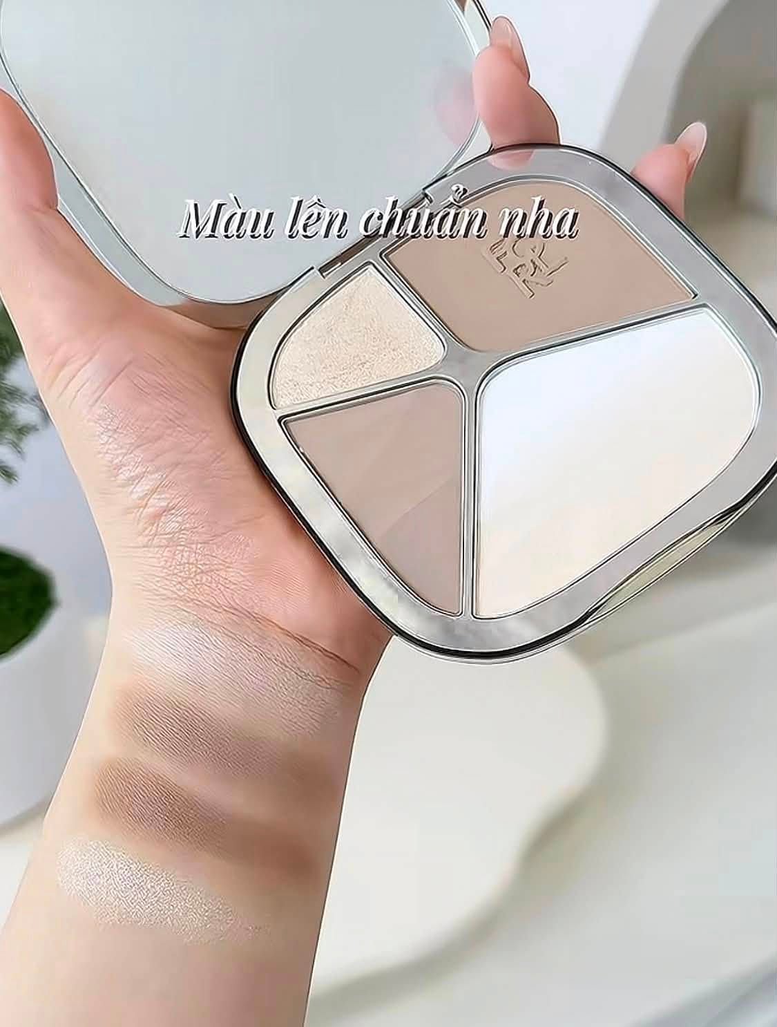  Phấn tạo khối 4 ô Focallure 4 Color Highlighter Contour Palette 15.5g 