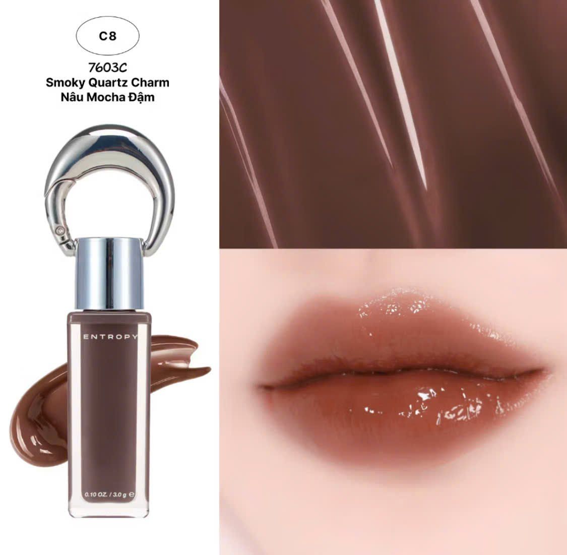  (Mẫu mới) Son Tint Bóng, Lì Entropy Charm Tint 3g 