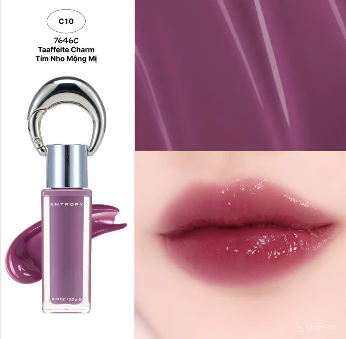 (Mẫu mới) Son Tint Bóng, Lì Entropy Charm Tint 3g 