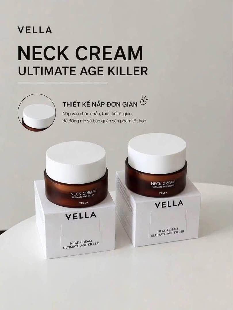  Kem Dưỡng Chống Lão Hóa Vùng Da Cổ Vella Ultimate Age Killer Neck Cream 50ml 