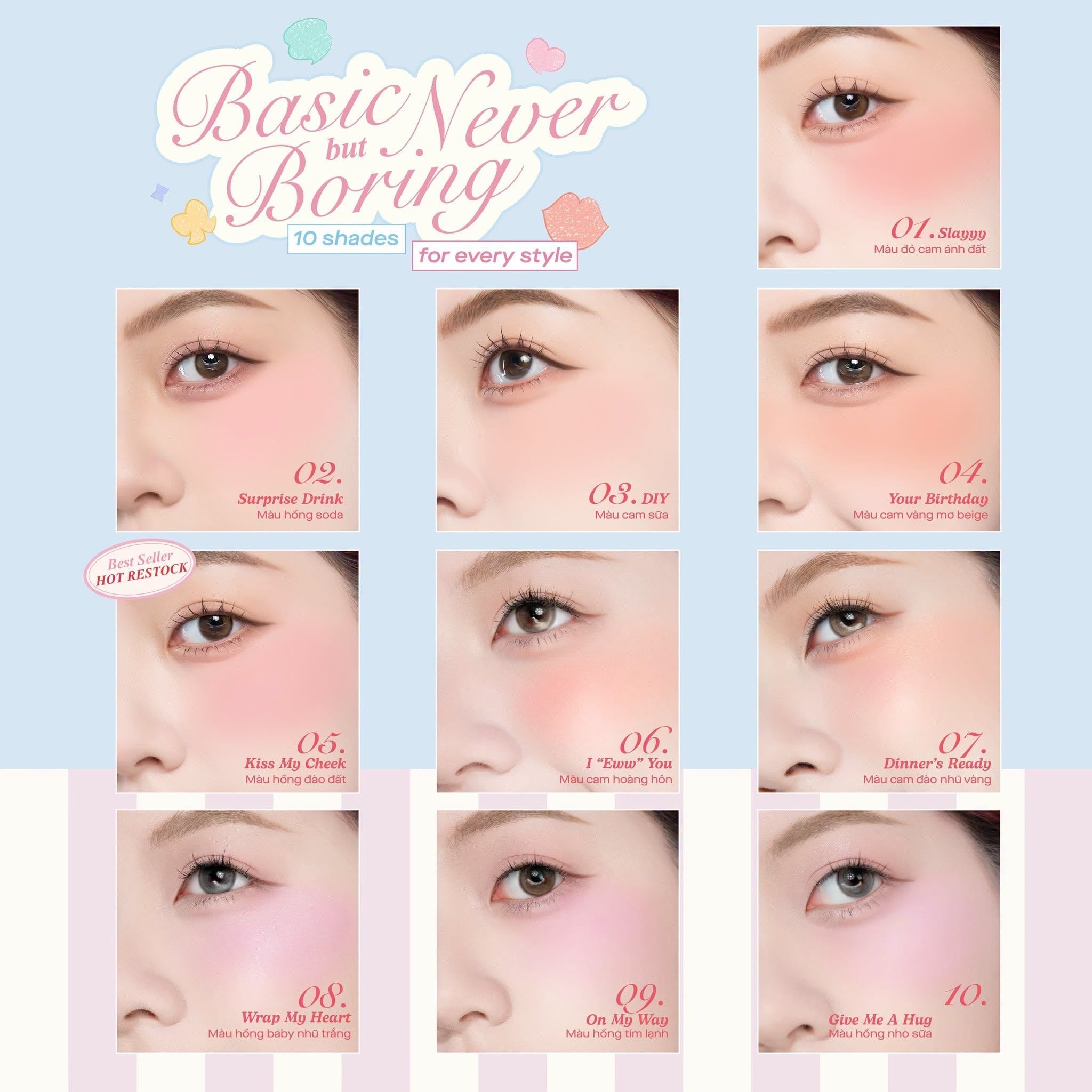  Phấn má hồng Gslay Yoso Blush Powder 5g 