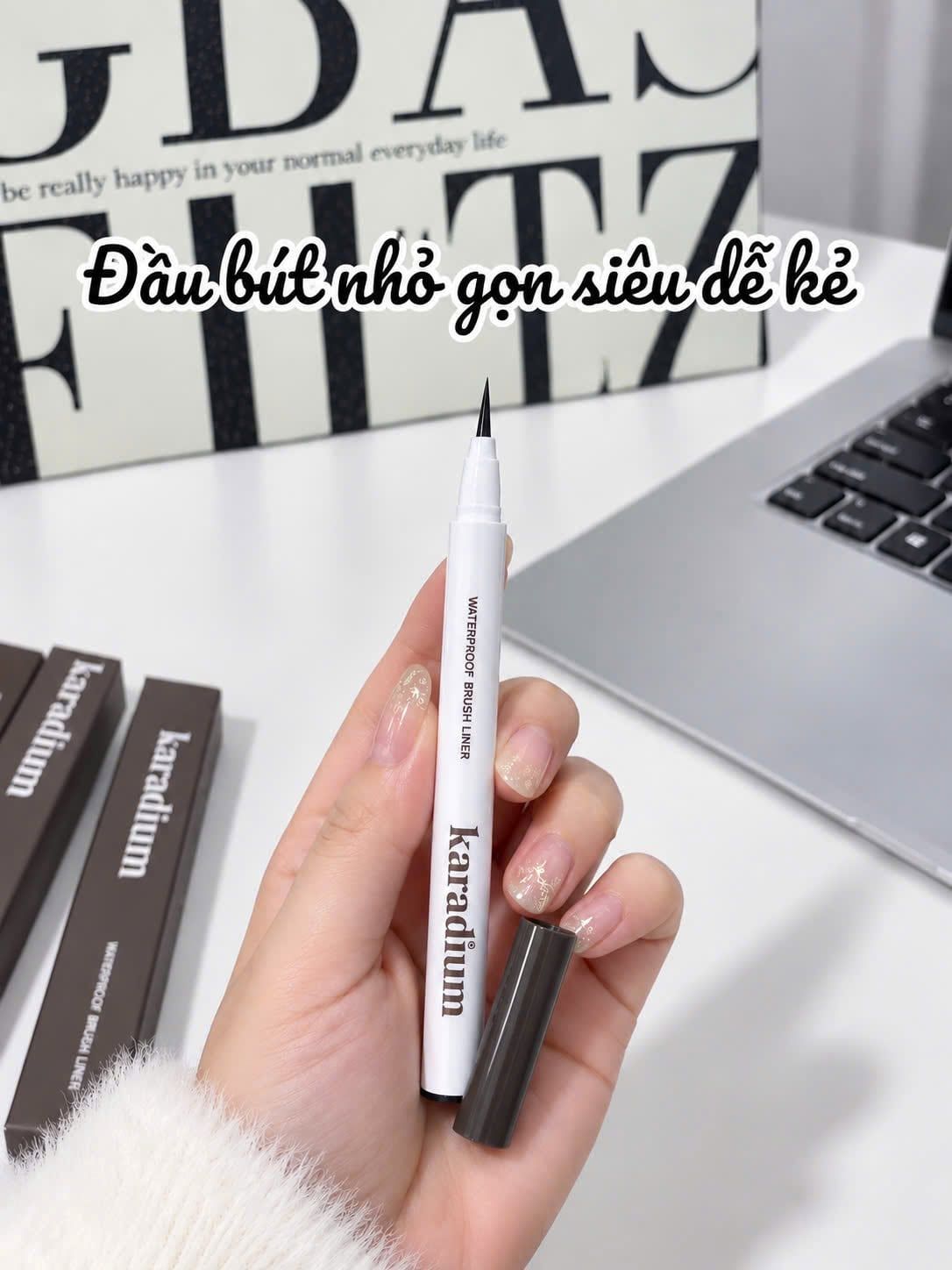 Kẻ mắt nước chống trôi Karadium Waterproof Brush Liner 