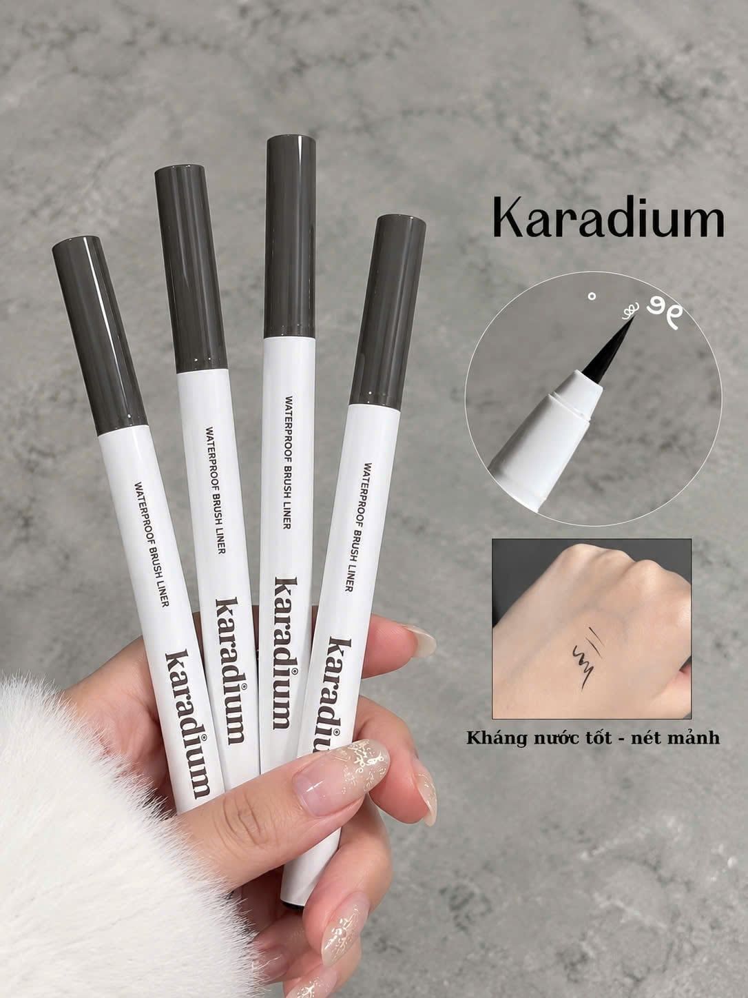  Kẻ mắt nước chống trôi Karadium Waterproof Brush Liner 