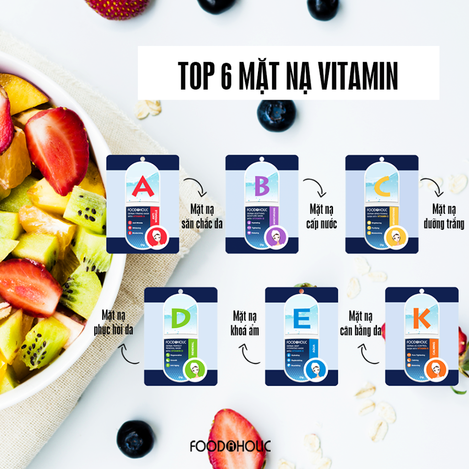  Mặt nạ giấy cấp ẩm, dưỡng sáng Foodaholic Essential Mask 23g (1 miếng) 