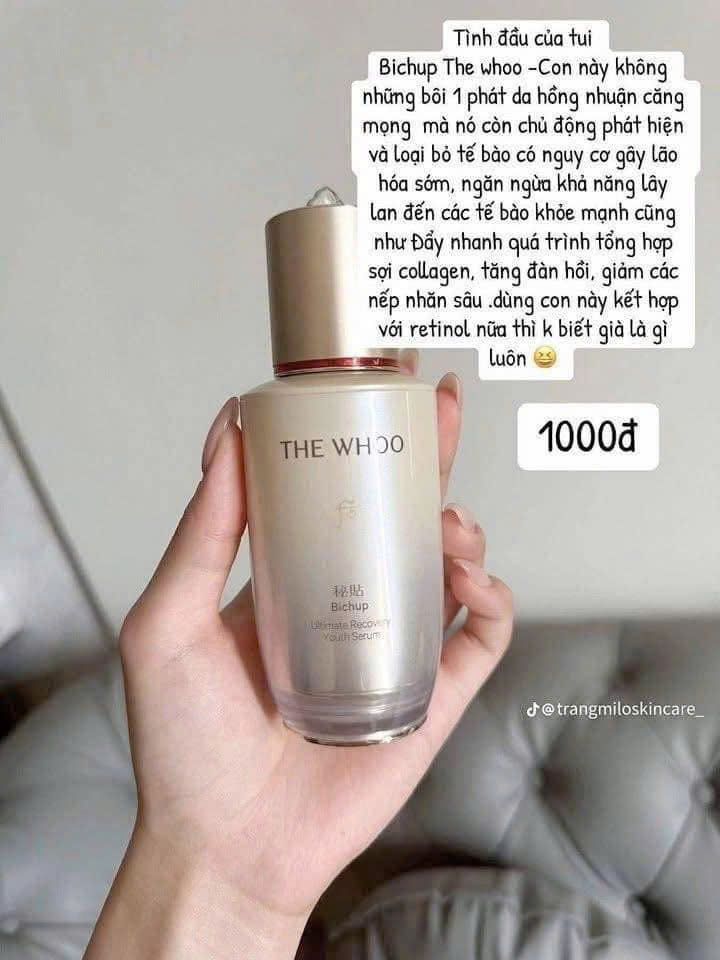  Bộ tinh chất chống lão hóa The Whoo Bichup Ultimate Recovery Youth Serum Special Set (6 món) 