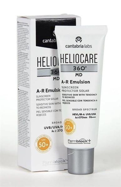  Kem chống nắng phổ rộng, nâng tone Heliocare 360 MD A-R Emulsion SPF50+ PA++++ 50ml 
