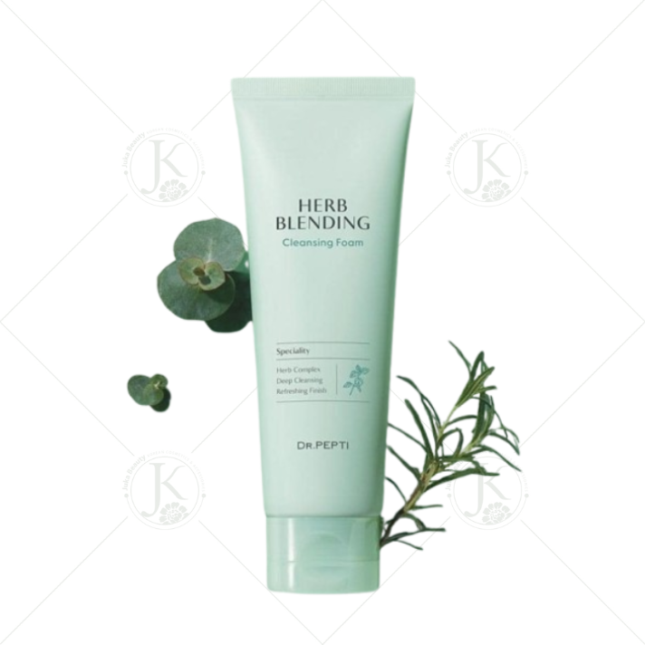  (Mẫu mới) Sữa Rửa Mặt Trà Xanh DR.PEPTI Herb Blending Cleansing Foam 110ml 