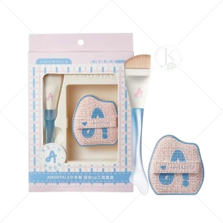  Bộ Cọ + Mút Đánh Kem Nền AMORTALS Nàng Tiên Cá 