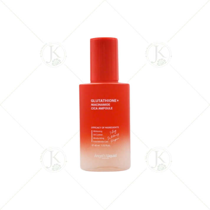  Tinh Chất Dưỡng Trắng, Kiềm Dầu Angel's Liquid Glutathione+ Niacinamide Cica Ampoule 45ml (Bản Đỏ) 