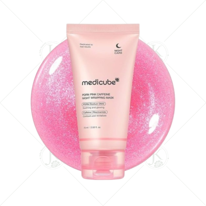  Mặt Nạ Ngủ Căng Bóng, Tái Tạo Da Medicube PDRN Pink Caffeine Night Wrapping Mask 75ml 
