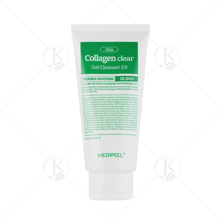 (XANH LÁ) Sữa Rửa Mặt Medi Peel Green Cica Collagen Clear Gel Cleanser 2.0 