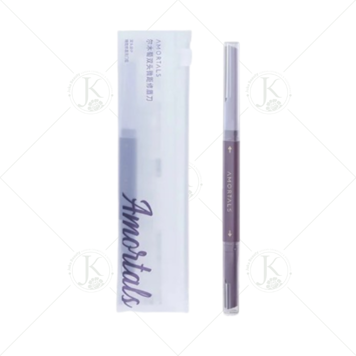  (TÚI 1 DAO) Dao Cạo Lông Mày 2 Đầu Amortals Double Headed Macro Eyebrow Razor 