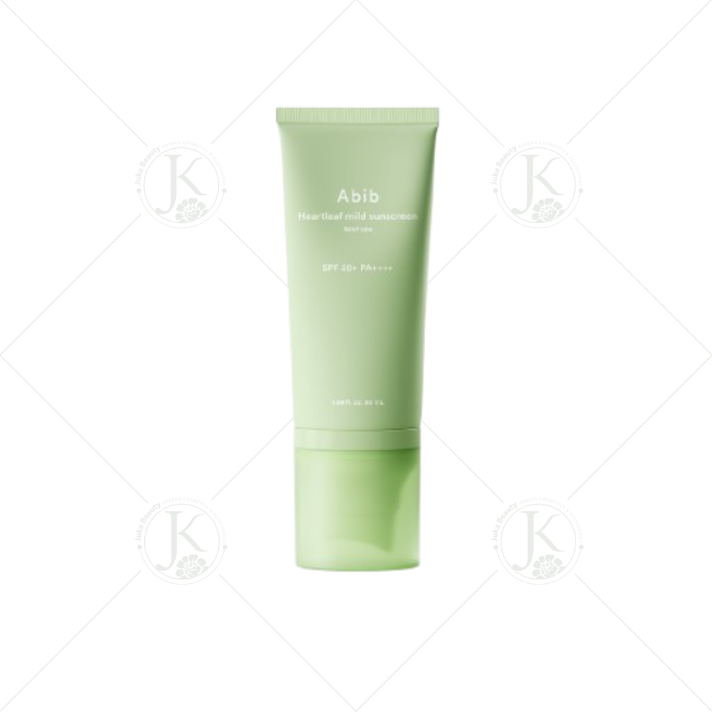  (XANH LÁ) Kem Chống Nắng Abib Dưỡng Ẩm Dịu Da Nhạy Cảm Abib Heartleaf Mild Sunscreen Relief Tube SPF50+ PA++++ 50ml 
