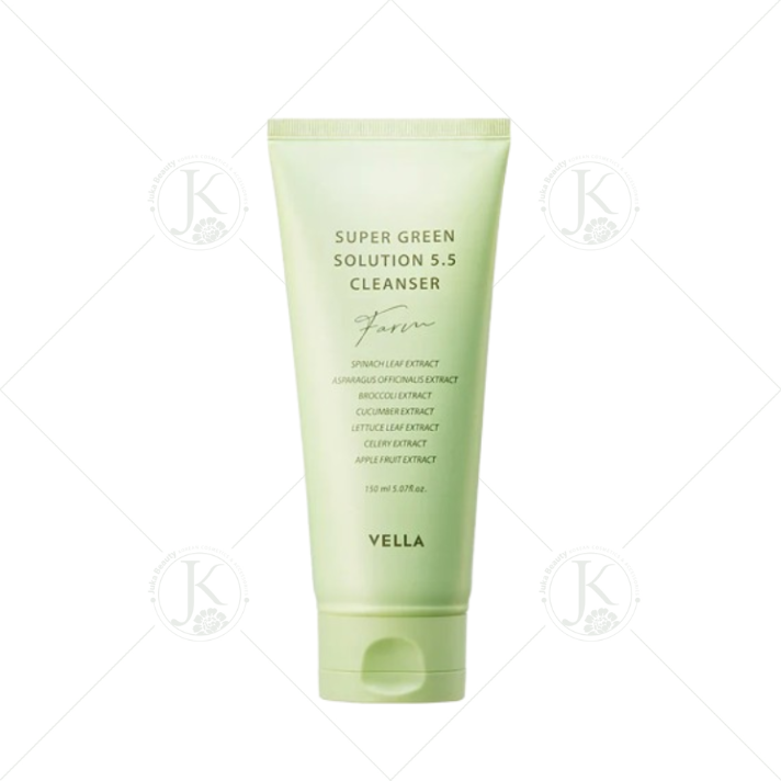  Sữa Rửa Mặt Dịu Nhẹ Vella Super Green Solution 5.5 Cleanser 150ml 