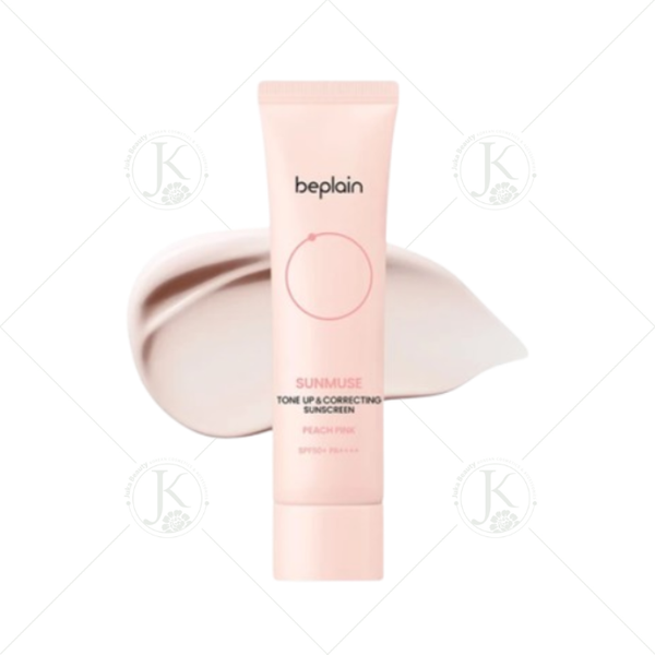  (HỒNG) Kem Chống Nắng Beplain Tone Up&Correcting Sunscreen Peach Pink SPF50+ PA++++ 50ml 