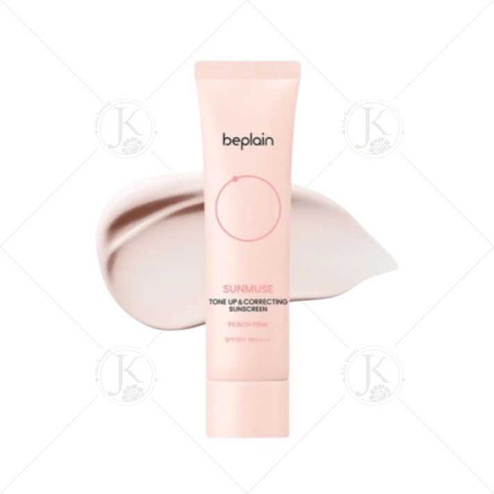  (HỒNG) Kem Chống Nắng Nâng Tone Beplain Tone Up & Correcting Sunscreen Peach Pink SPF50+ PA++++ 50ml 