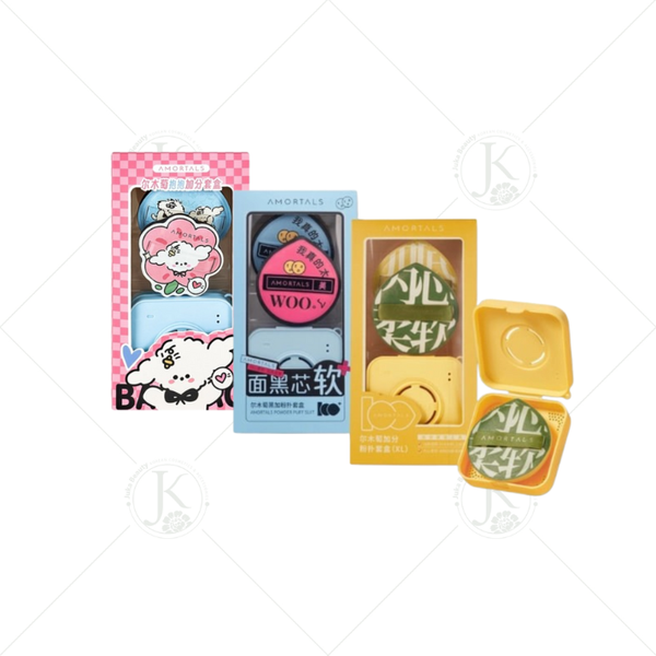  Bộ 2 Bông Phấn Kèm Hộp Amortals Powder Puff Suit Extra Box 