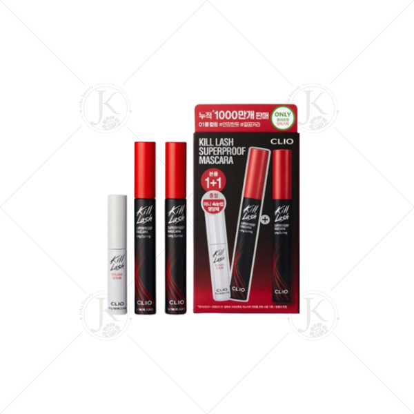  (SET 7gx2+DƯỠNG MI 4g) Chuốt Mi Chống Trôi Clio Kill Lash Superproof Mascara #01_Long Curling 