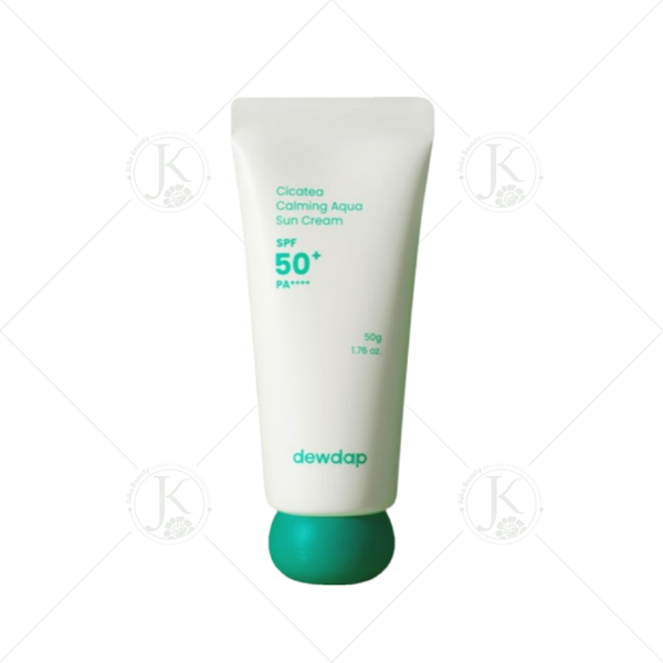  (XANH) Kem Chống Nắng Dưỡng Ẩm, Làm Dịu Da Mụn Nhạy Cảm Dewdap Cicatea Calming Aqua Sun Cream SPF50+ PA++++ 50g 