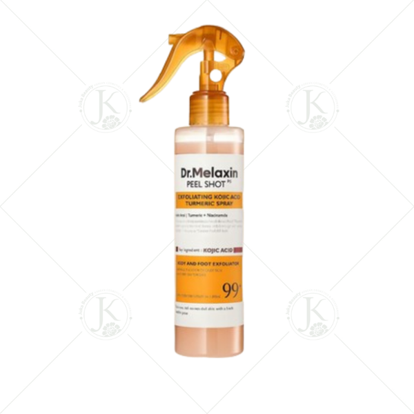  Dung Dịch Xịt Tẩy Tế Bào Chết Cơ Thể Dr.Melaxin Peel Shot Exfoliating Kojic Acid Turmeric Spray 200ml 