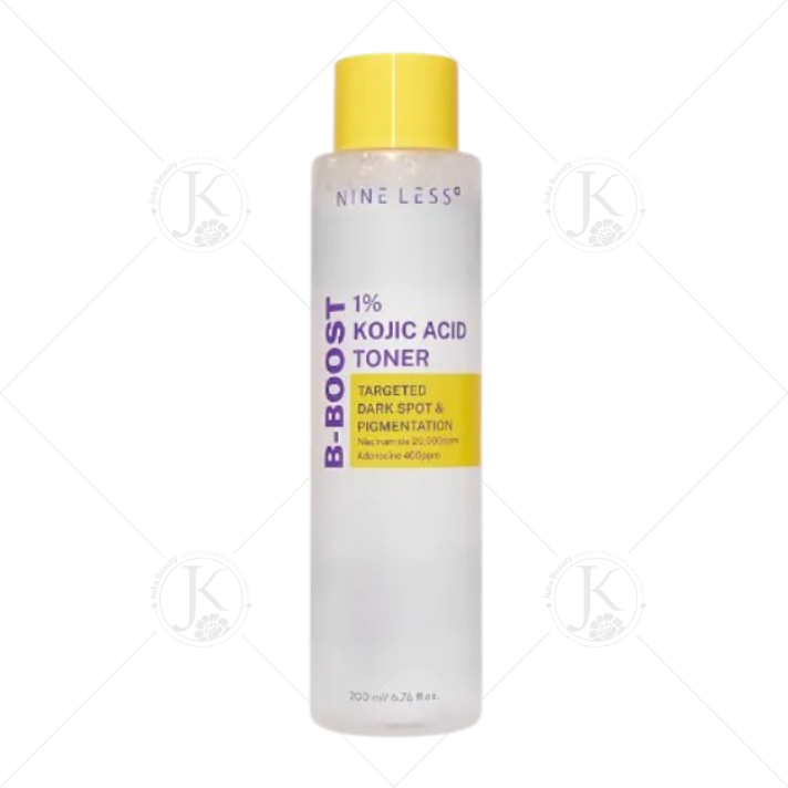  Nước hoa hồng sáng da Nineless B-Boost 1% Kojic Acid Toner 200ml 