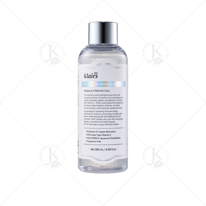 Nước Hoa Hồng Klairs Freshly Juiced Vitamin Essence Toner 180ml 