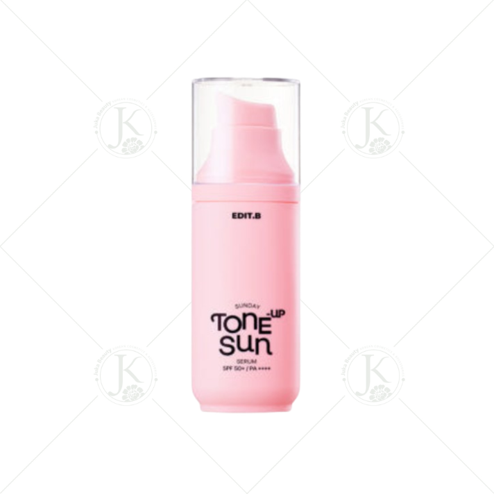  (HỒNG) Kem Chống Nắng Nâng Tone Trắng Hồng Edit.B Sunday Tone Up Sun Serum PINK SPF50+ PA++++ 55ml 