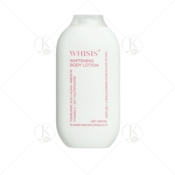  (Mẫu mới) Sữa Dưỡng Thể Trắng Da Men Gạo Whisis Whitening Body Lotion 300ml 