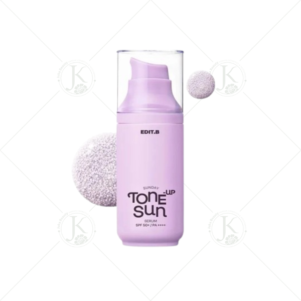  (TÍM) Kem Chống Nắng Hiệu Chỉnh Tone Da Edit.B Sunday Tone Up Sun Serum SPF50+ PA++++ PURPLE 55ml 