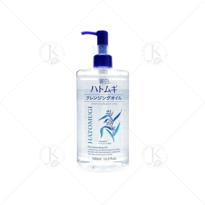  Dầu Tẩy Trang Ý Dĩ Dưỡng Ẩm Hatomugi Cleansing & Pore Clear Cleansing Oil 500ml 