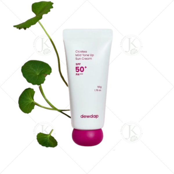  (HỒNG) Kem Chống Nắng Nâng Tone Trắng Hồng Cho Da Nhạy Cảm Dewdap Cicatea Mild Tone Up Sun Cream SPF50+ PA+++ 50g 