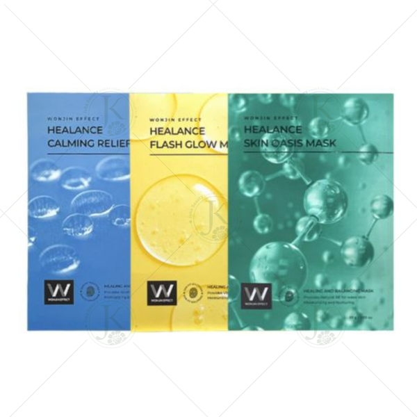  (Mẫu mới) Mặt Nạ Giấy Dưỡng Da WonJin Effect Healing And Balancing Mask 30g (1 miếng) 