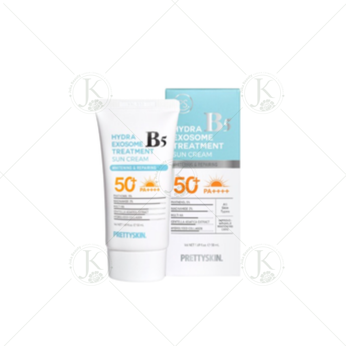  Kem Chống Nắng Phổ Rộng, Phục Hồi Da PrettySkin Hydra B5 Exosome Treatment Sun Cream SPF50+ PA++++ 50ml 
