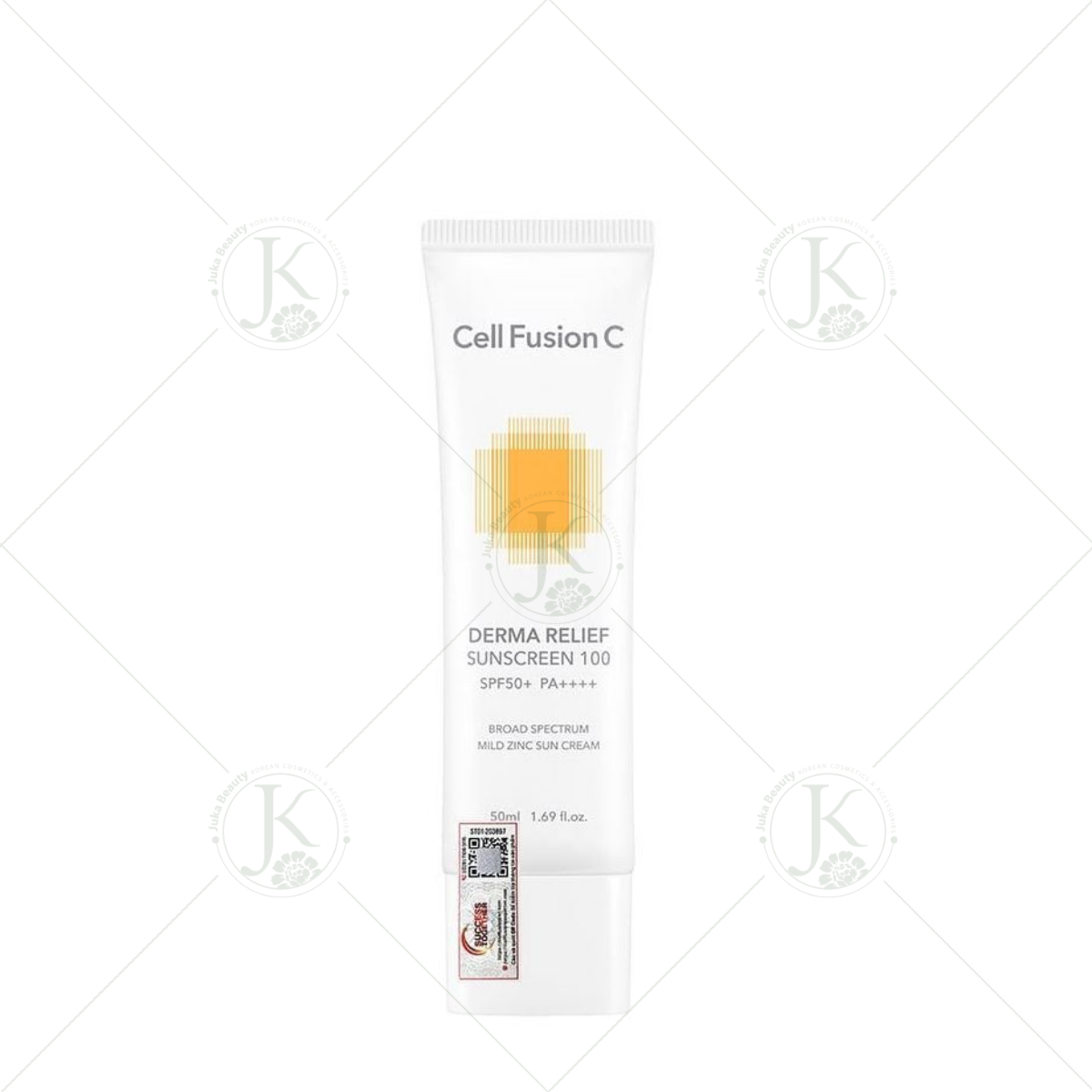  Kem chống nắng vật lý Cell Fusion C Derma Relief Sunscreen 100 SPF50+/PA++++ (Vàng mới) 