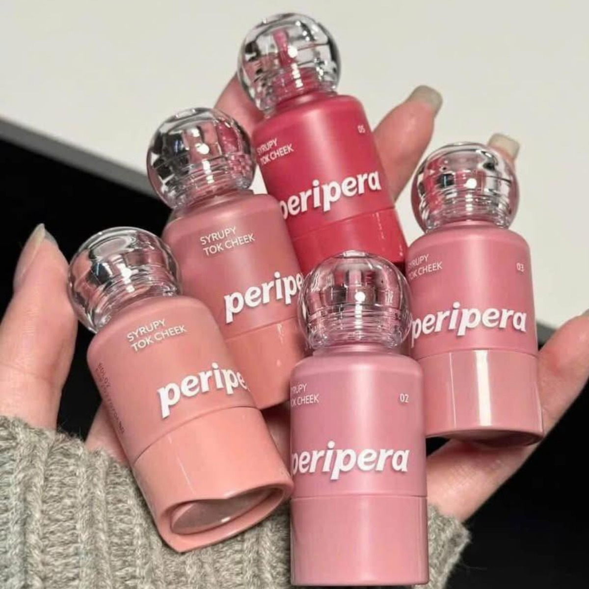  Má Hồng Dạng Kem Peripera Syrupy Tok Cheek 9g 