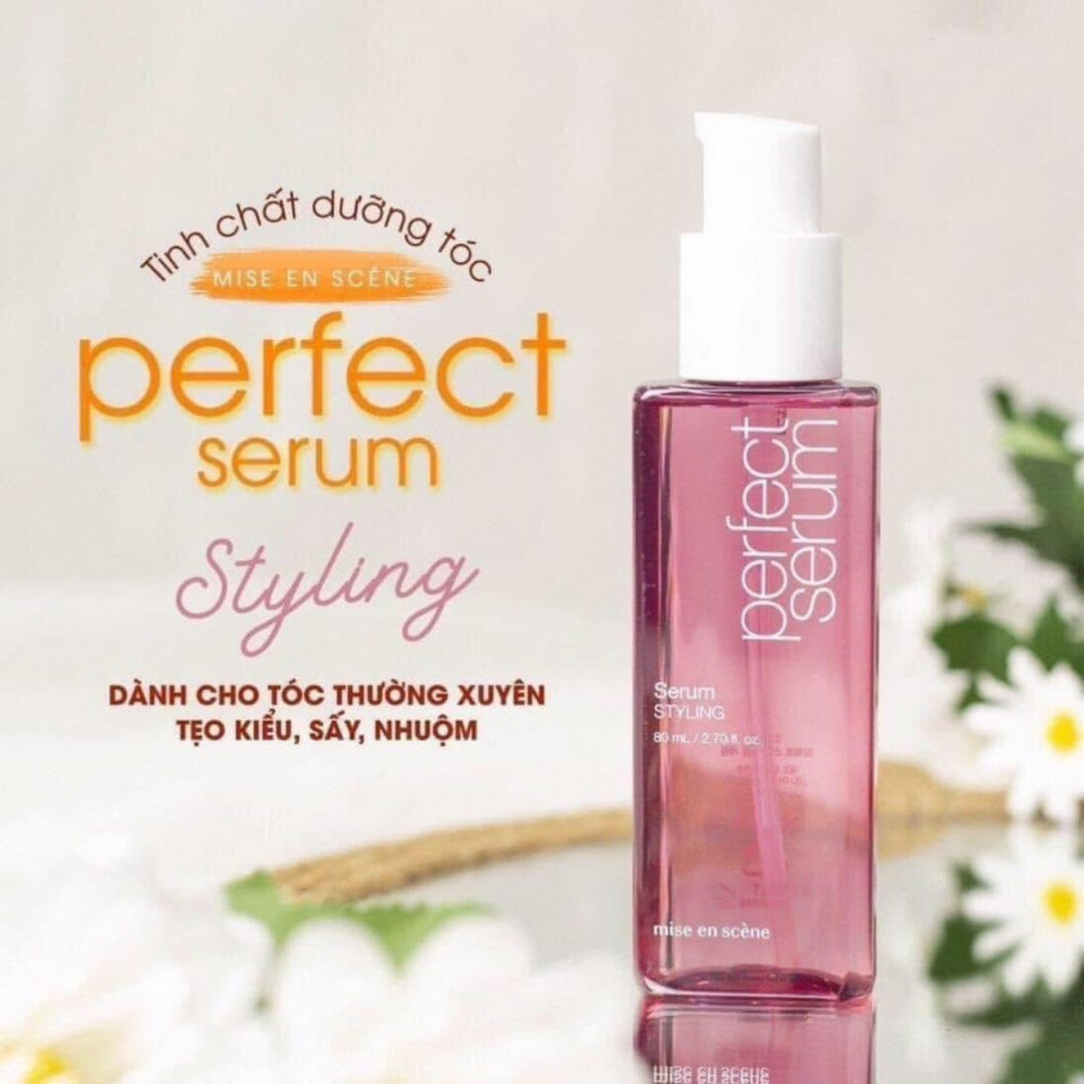  (Mẫu mới) Dầu Dưỡng Phục Hồi Tóc Mise En Scene Perfect Serum 80ml 