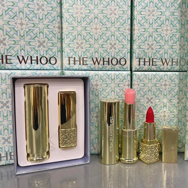 Set son dưỡng có màu The History Of Whoo Gongjinhyang:Mi Glow Lip Balm Special Set (Phiên bản 2025)