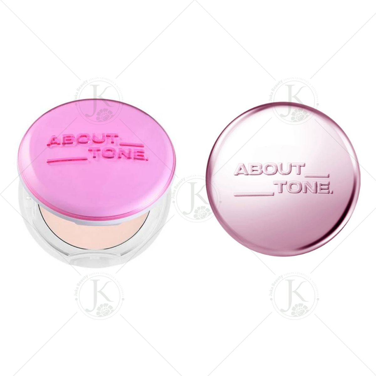  Phấn Phủ Nén Có Nhũ, Kiềm Dầu About Tone Glow Powder Pact 8g (Hồng) 