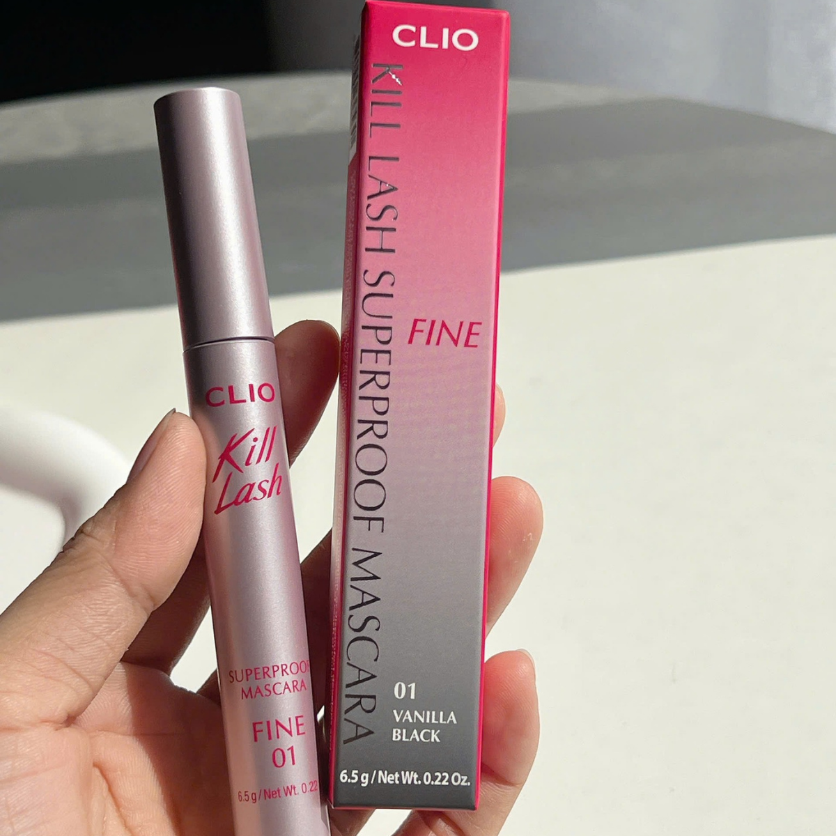  (Mẫu mới) Chuốt mi cong tự nhiên Clio Kill Lash Superproof Mascara Fine 6.5g 
