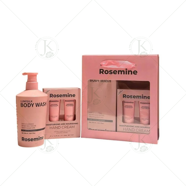  Bộ chăm sóc da Rosemine Body Wash + Hand Cream Gift Set 