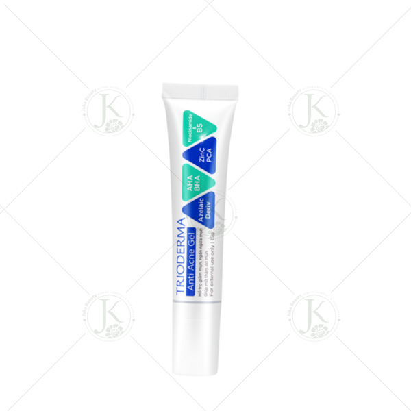  (XANH) Gel ngừa mụn, giảm thâm Trioderma Anti Acne Gel 15g 