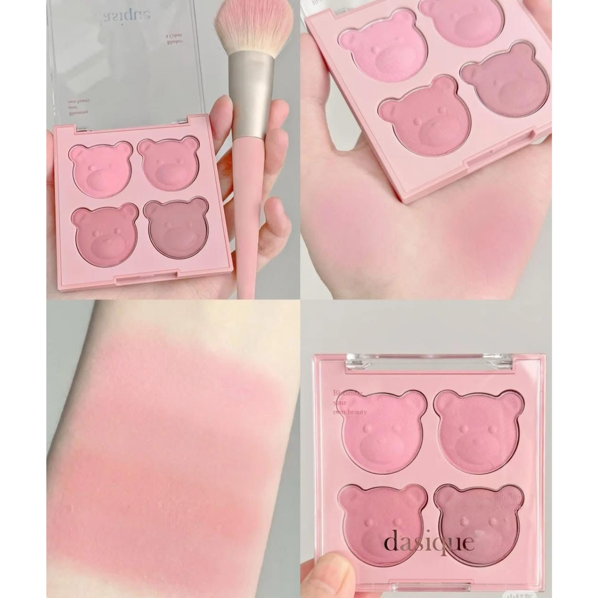  Phấn má hồng 4 ô Dasique Blending Mood Cheek 16.8g 