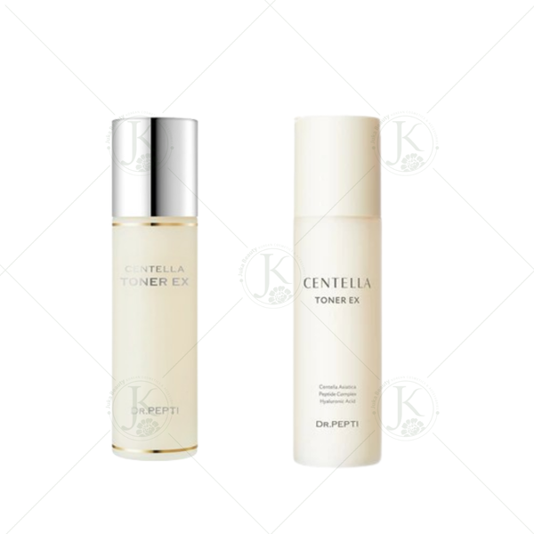  (Mẫu mới) Nước Hoa Hồng Dịu Nhẹ, Cấp Ẩm Dr.Pepti Centella Toner EX 180ml 