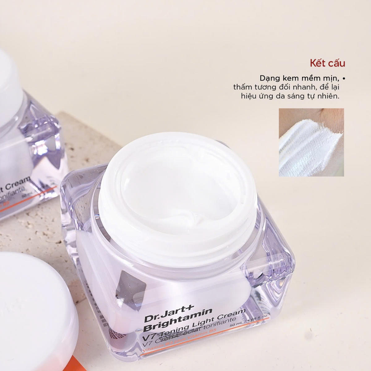  (Mẫu mới) Kem Dưỡng Trắng, Tái Tạo Da Dr.Jart+ Brightamin V7 Toning Light Cream 50ml 