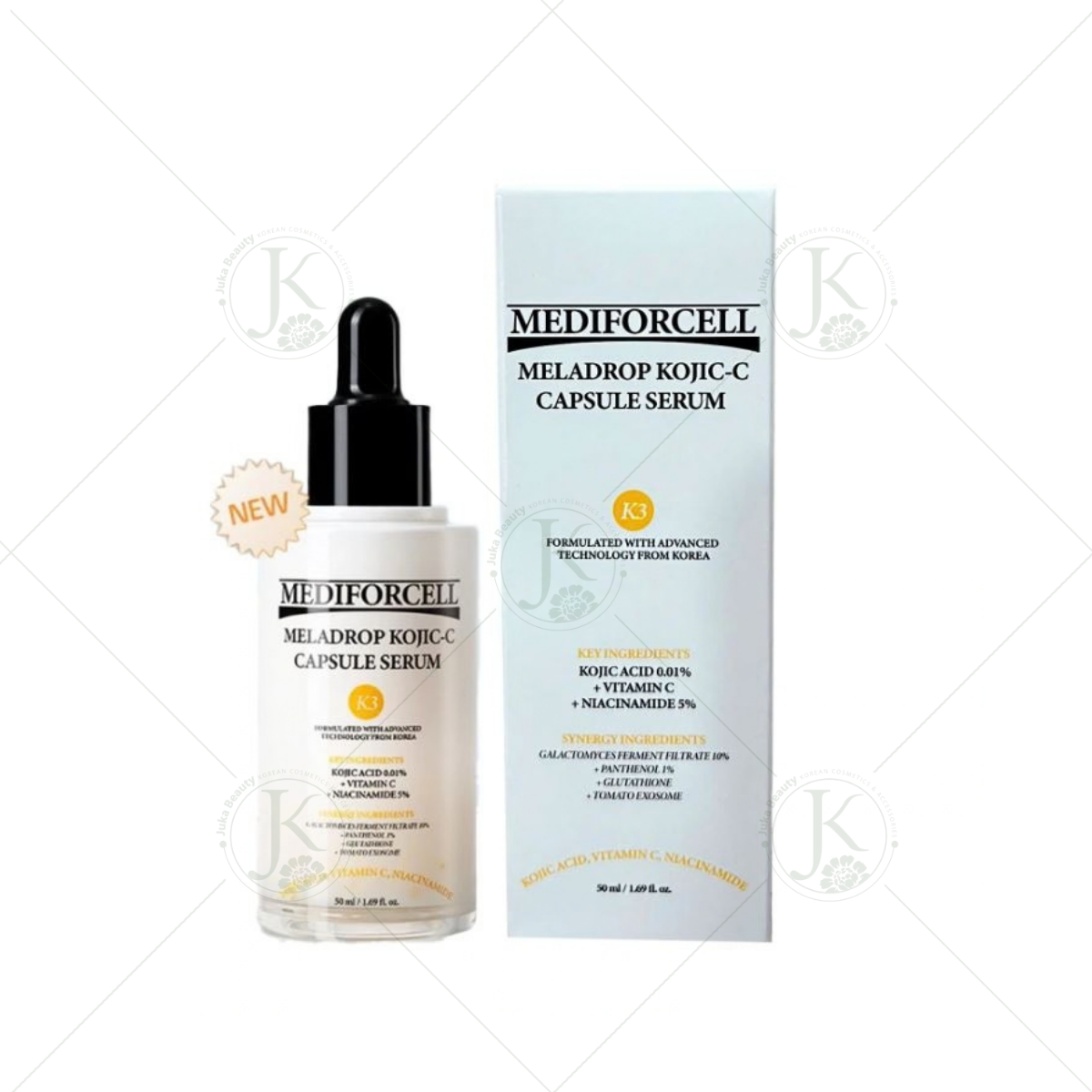 Tinh chất dưỡng sáng, mờ thâm Mediforcell Meladrop Kojic-C Capsule Serum 50ml 