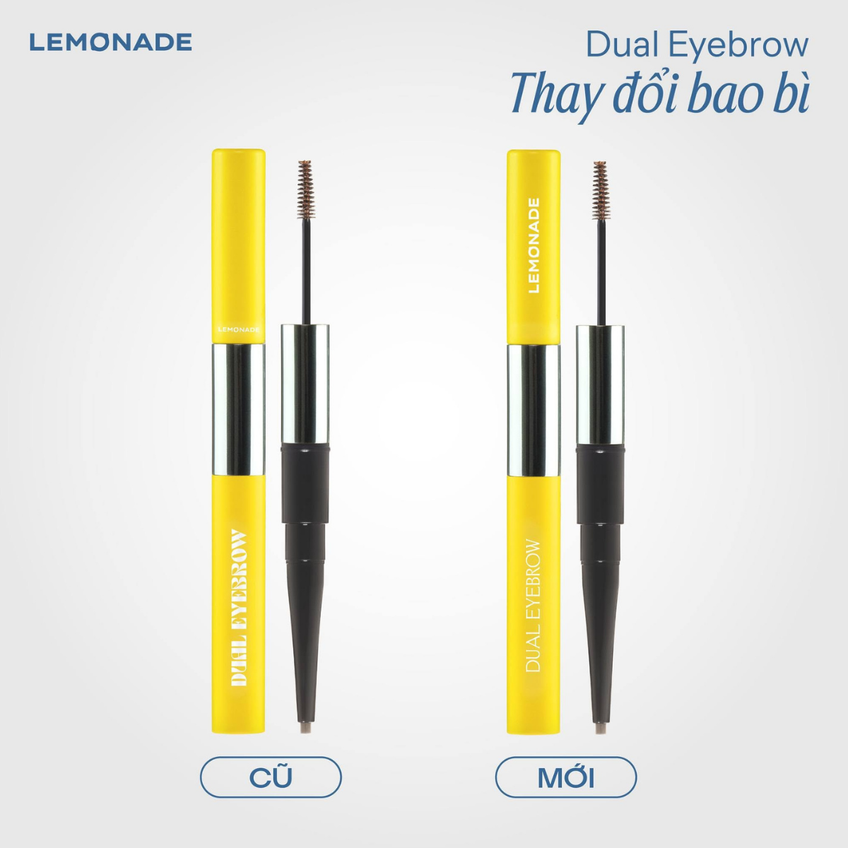  (Mẫu mới) Chì kẻ mày 2 đầu Lemonade Dual Eyebrow 0.25g+2.5g 