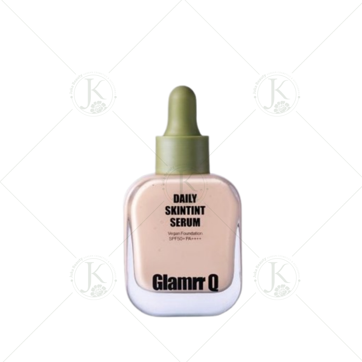  (Mẫu mới) Kem nền căng bóng Glamrr Q Daily Skintint Serum Vegan Foundation SPF50+ PA++++ 30ml 