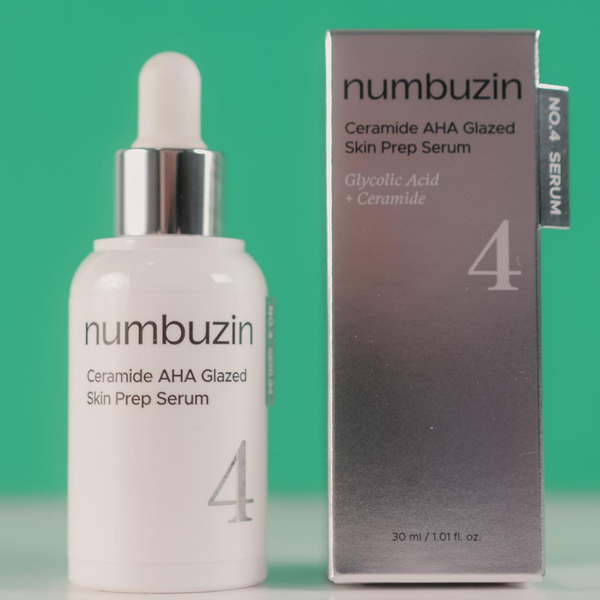  Tinh Chất Tẩy Tế Bào Chết, Căng Bóng Da Numbuzin No.4 Ceramide AHA Glazed Skin Prep Serum 30ml 